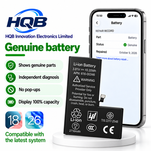 Batería de Repuesto para Teléfono Móvil, Compatible con iPhone X, XS MAX, XR, 11 Pro, 12 Mini, 13 Pro Max, 14 Pro, 15, 16, 17, 18, Venta al Por Mayor de Piezas de Reparación - Product Image 1