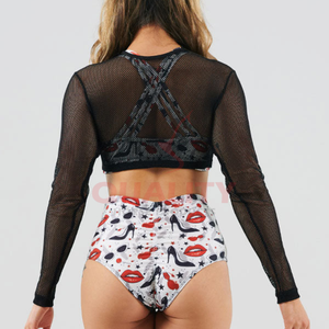 ชุดฝึกออกกำลังกายท่อนบนและล่างสำหรับเด็กหญิงและผู้ใหญ่ชุดฝึกเต้นเสาสี2025สำหรับโชว์และเวที - Product Image 3