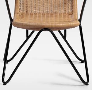 Durable Rattan Wicker <b>Chair</b> with Metal Legs Leisure Furniture for Living Room Dining Hotel Outdoor Use for Apartments - Product Image 5