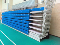 JY-750 Gradas Telescópicas Retráctiles de Fábrica China, Sistema de Asientos para Estadios Escolares, Gimnasios de Baloncesto