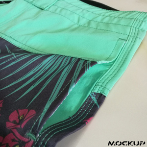 Short de bain décontracté solide en polyester sublimé 2025 pour hommes avec conception personnalisée caractéristiques écologiques et à séchage rapide de haute qualité - Product Image 4