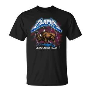 Camiseta para fanáticos de Mafia Retro Rock And Roll Lightning Let's Go Buffalo - Product Image 1