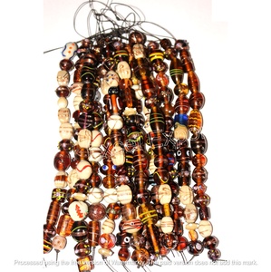 10 brins lampe travail perles de verre perles multi-formes pour la fabrication de bijoux et la décoration bricolage artisanat combinaison blanche - Product Image 2