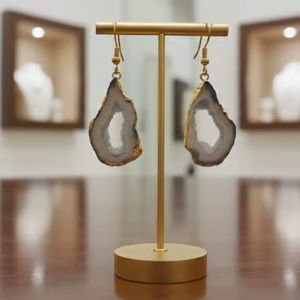 Pendientes Unisex Bohemios con Cristales, Joyería de Latón Chapado en Oro, Pendientes Largos para Fiesta, de Proveedor Confiable, 20% de Descuento y Regalo - Product Image 1