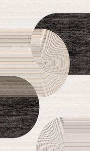 Tapis tissé artisanal Heritagea, en PP thermosoudé, PES 604K points, 2250 g/m², poils de 11 mm, tons neutres, coloré, turc, lavable - Product Image 4