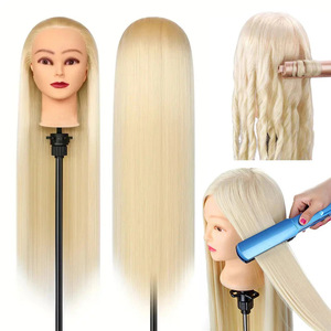 หัวหุ่นวิก<span class=keywords><strong>ผม</strong></span>ขายดี สำหรับฝึกทำผมและเสริมสวย <span class=keywords><strong>ทำ</strong></span>จากเส้นใยสังเคราะห์ ขนาด 24 นิ้ว สำหรับฝึกทำผมทรงสูงและถักเปีย - Product Image 2