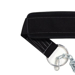 Highly Durable Neoprene Dipping Belt Steel <b>Chain</b> Double D-Rings Pull-Ups Dip Compression Workout Gym Accessories Training - Product Image 5