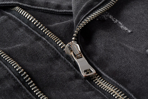 High Street Style Casual Men's Denim <b>Jacket</b> Winter Wear Customized Sportswear Breathable Windproof Zipper Stand Collar Solid - Product Image 5