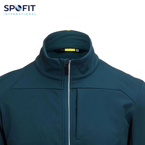 Veste Softshell 2025 en gros, unisexe, coupe-vent, imperméable, respirante, personnalisable, en toile de sport, col montant - Product Image 3