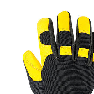 Gants de sécurité d'hiver en cuir résistants pour la moto, imperméables et coupe-vent - Product Image 6
