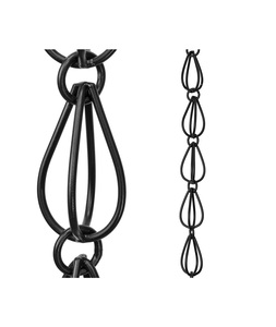 โซ่ฝนโลหะสำหรับตกแต่งกลางแจ้งพร้อมรายละเอียดงานทำมือนำเสนอการแสดงการไหลของน้ำที่มีเสน่ห์สำหรับบ้าน - Product Image 5