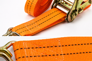 Industrial Grade Ratchet Tie Down Strap Polyester 38mm 2000kg Abrasion Resistant Truck <b>Cargo</b> Lashing OEM ODM Service - Product Image 3