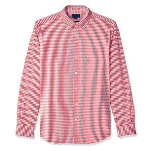 Camisa de Hombre a Cuadros con Botones, Manga Larga, Elegante - Product Image 1