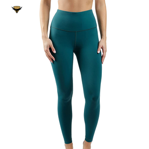OEM High Quality Mid Waist <b>Women's</b> Yoga <b>Leggings</b> Four-Way Stretch Eco-Friendly Breathable Seamless Sports Wear Solid <b>Pattern</b> - Product Image 1