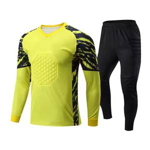 Uniforme réversible de gardien de but de football 100% polyester pour hommes, chemise élastique d'entraînement de gardien de but de football et pantalon - Product Image 2
