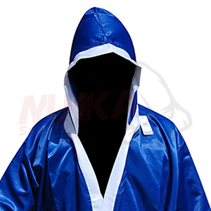Vestido DE LUCHA personalizado, más vendido, transpirable, ecológico, de poliéster, vestido de Kick Boxing para hombres y mujeres, batas de boxeo con capucha para - Product Image 2