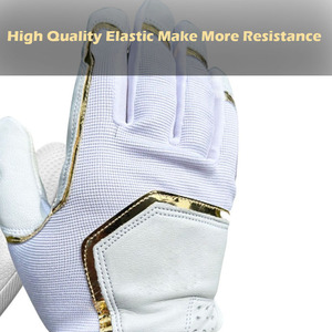 Guantes de cuero personalizados de alta calidad para hombres para equipos eficientes de entrenamiento de bateo de béisbol - Product Image 6