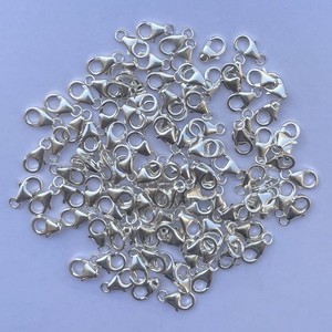 Jewel Sáng Tạo 8Mm 10Mm 12Mm 925 Sterling Bạc Cá Tôm Hùm Clasp Giá Bán Buôn Đồ Trang Sức Làm Nguồn Cung Cấp Phát Hiện Clasp <span class=keywords><strong>End</strong></span> - Product Image 4