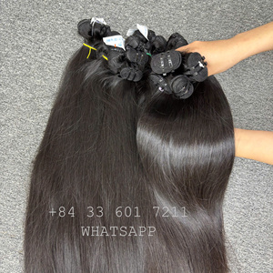 DONANTE ÚNICO Doble Dibujado Cabello Recto Crudo Cutícula Alineada Virgen 100% Extensiones de Cabello Humano Proveedores Venta al por mayor Paquetes de Cabello - Product Image 2