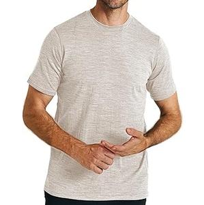 T-shirt pour homme en laine mérinos 100% personnalisé en gros, respirant, écologique, à séchage rapide, couche de base douce, évacuation de l'humidité, personnalisable - Product Image 4