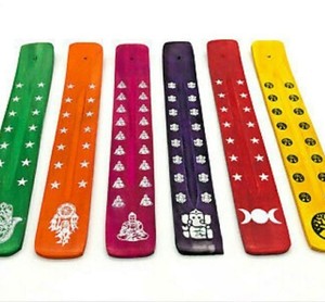 Bâtons d'encens en bambou naturel fait à la main de qualité supérieure support plat et attrape-cendres qualité indienne artisanale prix usine modèle No- 56 - Product Image 2