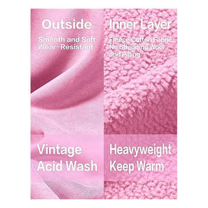 Sudadera con Capucha de Forro Polar Personalizable con Bordado 3D, de Invierno, Lisa, Teñida, de Algodón de Alta Calidad, Corte Regular, Estilo Urbano - Product Image 3