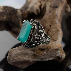 แหวนอเมทิสต์สำหรับผู้ชายแหวนพลอยอเมทิสต์สีเงินทำด้วยมือเครื่องประดับสำหรับผู้ชายของขวัญวันเกิดที่สมบูรณ์แบบสำหรับเขา - Product Image 3