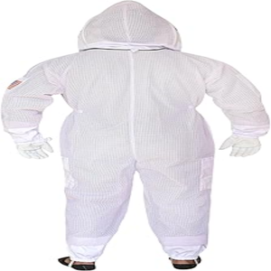Costume d'apiculture complet à 3 couches de haute qualité en coton respirant ininflammable avec vêtements de sécurité en voile de maille - Product Image 2