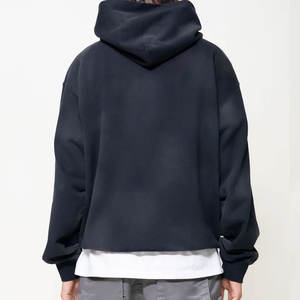 Ligero secado rápido transpirable sólido invierno sol se desvaneció sudaderas con capucha ropa informal precio bajo básicos 100% algodón polar - Product Image 4