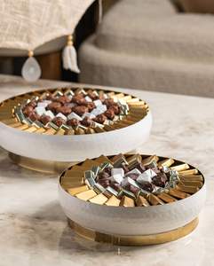 Tazón de Chocolate Dorado de Lujo 2026 con Base de Madera, Tazón Redondo para Servir Chocolate, Proveedores Mayoristas para Exportaciones desde India - Product Image 2