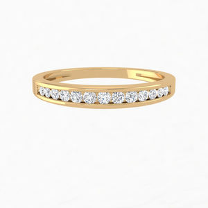 Rikhava Diamonds Women's IGI Certified White Rose Gold Inlay Fine Ring with Creative Design Direct Factory Supply for <b>Weddings</b> - Product Image 4