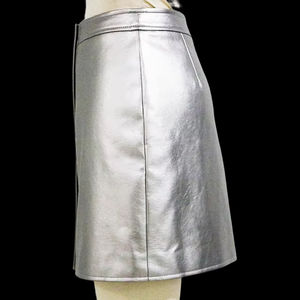 Dernières jupes en cuir décontractées pour femmes Design respirant de couleur personnalisée avec tour de taille naturel pour l'hiver Vente en gros - Product Image 3