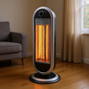 SA9837 Calentador Eléctrico de Carbono Plateado y Negro de 900W, Elegante y Eficiente - Product Image 3