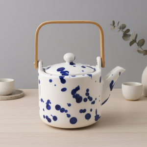 Théière en porcelaine durable de qualité supérieure 3460999-0.5, design nordique, 500 ml, avec filtre en maille - Product Image 2