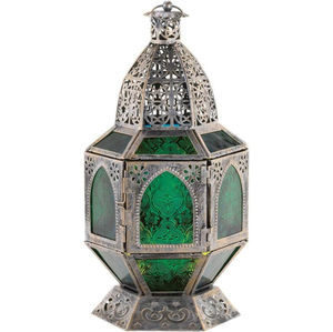 Lanterne suspendue en métal et verre de style vintage, nouveau design, pour la décoration de la maison et de Noël, lanterne à bougie en or antique - Product Image 3