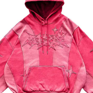 Nouvel arrivage de sweats à capuche en coton mélangé vieilli surdimensionné en éponge française sweat à capuche zippé lavé à l'acide et délavé au soleil - Product Image 5