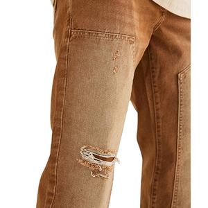 Pantalones Vaqueros de Algodón con Lavado Ácido, Corte Regular, Personalizados, Venta al Por Mayor, Precio de Fábrica, Moda Urbana, Jeans para Hombre - Product Image 4