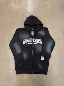 OEM Washed Hoodie Tie Dye 3d Print Acid Wash Hoodie Sweats à capuche zippés surdimensionnés en coton éponge français lourd pour hommes - Product Image 3