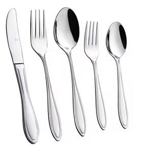 Luxury Antique Handle Stainless Steel Vintage Silverware Flatware <b>Cutlery</b> <b>Set</b> in Silver for Wedding - Product Image 1