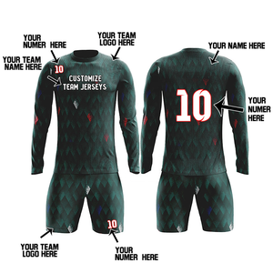 Kit de gardien de but de football imprimé personnalisé de haute qualité maillots de football shorts uniformes pour l'entraînement - Product Image 3