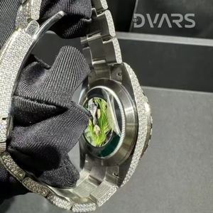 Reloj Mecánico Unisex Hecho a Mano con Diamante Moissanite VVS, Oro Amarillo, Movimiento ETA, Cristal, Resistente al Agua 3BAR - Personalizable - Product Image 3