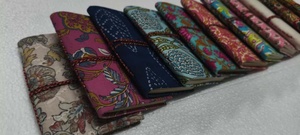 Livres/Journaux Bahi personnalisés, écologiques, recouverts de tissu imprimé en bloc, avec des pages en papier fait main en coton, en tailles 4x6-10 - Product Image 4