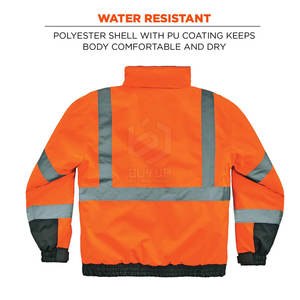 เสื้อมีฮู้ดสำหรับผู้ชายสะท้อนแสงมีความปลอดภัยบนท้องถนนแบบระบายอากาศได้ดี - Product Image 2