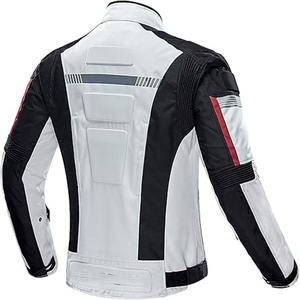 High Quality Premium Cow Leather with External Shoulder and <b>Knee</b> <b>Protector</b> Motorbike Riding Breathable Motorcycle Racing Jacket - Product Image 5