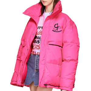 Impermeable abajo burbuja alta calidad grueso mujeres para patrón personalizado estilo moda Crop Top chaqueta acolchada - Product Image 3