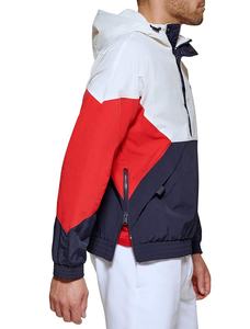 Chaqueta Cortavientos Impermeable para Hombre, Transpirable, con Bloques de Color, Ligera, con Capucha - Product Image 4