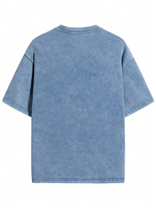 Camiseta de fitness de gran tamaño Vintage para hombre personalizada al por mayor 100% algodón de peso pesado suelta nueva colección para Primavera Verano - Product Image 2