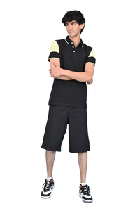 เสื้อโปโลคอ100% ปกพับลงผ้าฝ้ายคุณภาพสูงสำหรับผู้ชายเสื้อโปโลหลายสีกางเกงขาสั้นมีแขนเสื้อโปโลพิมพ์โลโก้ได้ตามต้องการ - Product Image 4