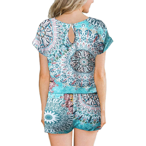 Alta calidad hecho a medida mejor precio mujeres verano corto y camiseta conjuntos de fitness gimnasio conjuntos cortos para las mujeres - Product Image 2