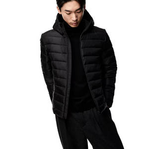 Custom Waterproof <b>Canvas</b> Lightweight Puffer Outdoor <b>Jacket</b> Breathable Solid Color <b>Men</b> - Product Image 2